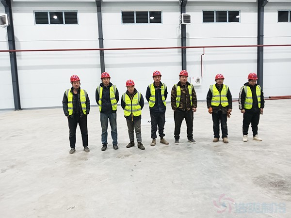 冷库现场施工拍摄